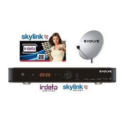 HD satelitní přijímač EVOLVE BlackStar + Skylink HD karta (balíček Multi a HD Plus)