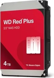 HD WD Red Plus 4TB, 3,5", SATA 6Gb/s, 128MB cache, 5400 otáček, CMR