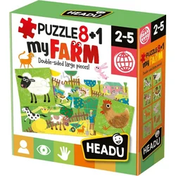 HEADU: Puzzle 8+1 Moje farma 8059591420867 - Stolní hry