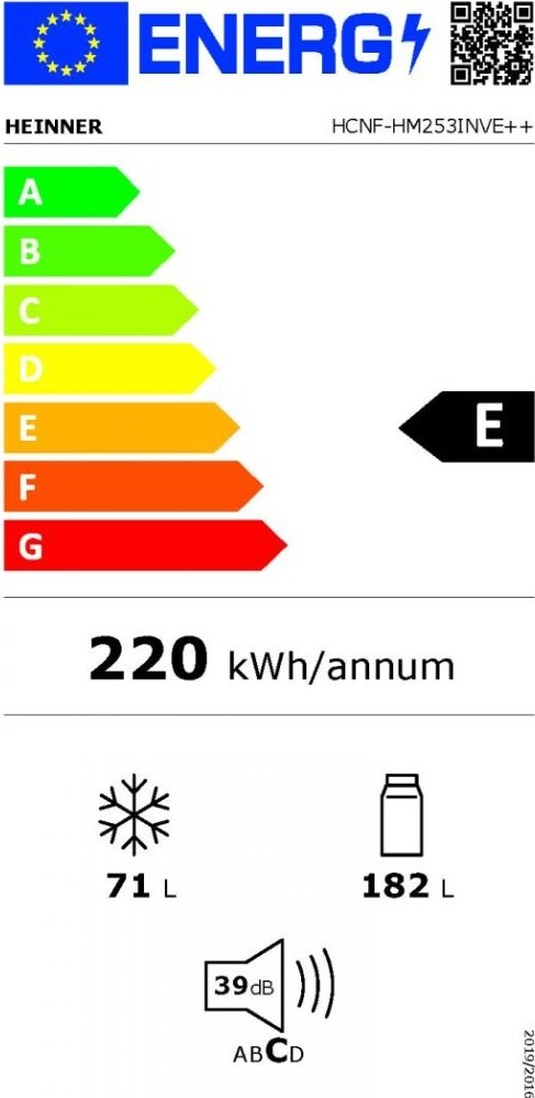 Heinner HCNF-HM253INVE++