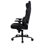 Herné kreslo AROZZI VERNAZZA Supersoft Pure Black/ látkový povrch/ čierna