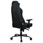 Herné kreslo AROZZI VERNAZZA Supersoft Pure Black/ látkový povrch/ čierna