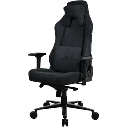 Herné kreslo AROZZI VERNAZZA Supersoft Pure Black/ látkový povrch/ čierna