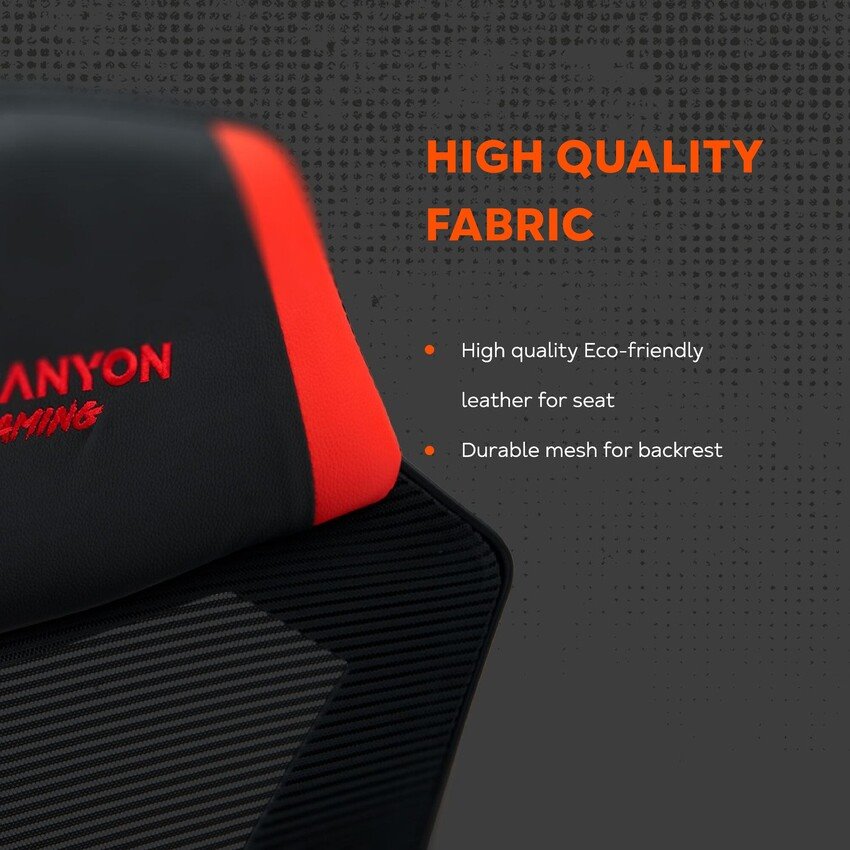 Herné kreslo CANYON Flow MCH01 Mesh Black orange