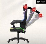 Herné kreslo Huzaro Force 2.7 RGB, čierne