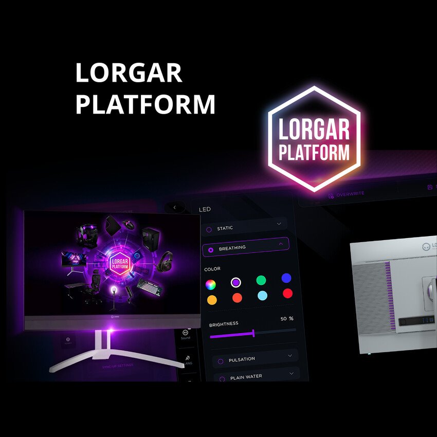 Herný monitor Lorgar 27, plochý, 4K UHD, miniLED