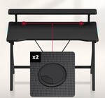 Hero 1.9 RGB gaming desk 120 cm
