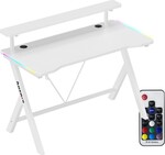 Hero 1.9 RGB White 120 cm gaming desk