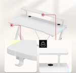 Hero 1.9 RGB White 120 cm gaming desk