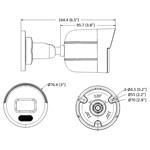 HIKVISION HiWatch IP kamera HWI-B129H(C)/ Bullet/ 2Mpix/ objektiv 2,8 mm/ H.265+/ krytí IP67/ LED 30m/ kov
