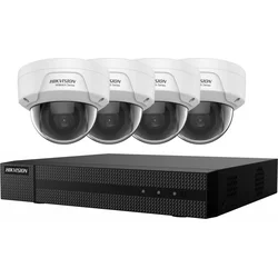 HIKVISION HiWatch KIT dome/ 2Mpix/ 1x NVR HWN-2104MH-4P(C)/ 4x IP kamera HWI-D121H(C)/ POE+/ HDMI/ VGA/ LAN/ SATA