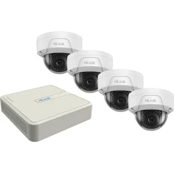 HiLook KIT dome/ 1x NVR-104H-D/4P(C)/ 4x IP kamera IPC-D140H(C)