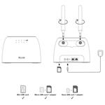 HiLook Powered by HIKVISION/ 4G LTE router WR-AC12LTE(0-STD)/EU/ IEEE 802.11b/g/n/ 867 Mbps/ 1x LAN/ 1x WAN/ SIM slot