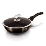 Hlboká panvica BerlingerHaus Shiny Black Collection s pokrievkou, 24 cm