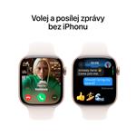 Hliníkové puzdro Apple Watch Series 10 GPS + Cellular 42 mm Rose Gold so športovým remienkom Light Blush - M/L (MWXA3QC/A)