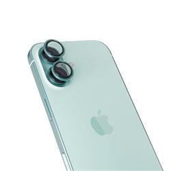 Hliníkový ochranný kryt objektívu Epico pre Apple iPhone 16/16 Plus - teal
