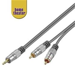 Home Theater HQ Kabel Jack 3,5mm - 2x CINCH, M/M, 1,5m