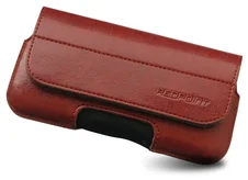 Horizontální pouzdro Redpoint Sarif se zavíráním, PU kůže, velikost XXL, hnědé