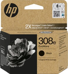 HP 308e atramentová náplň EvoMore čierna, 7FP22UE