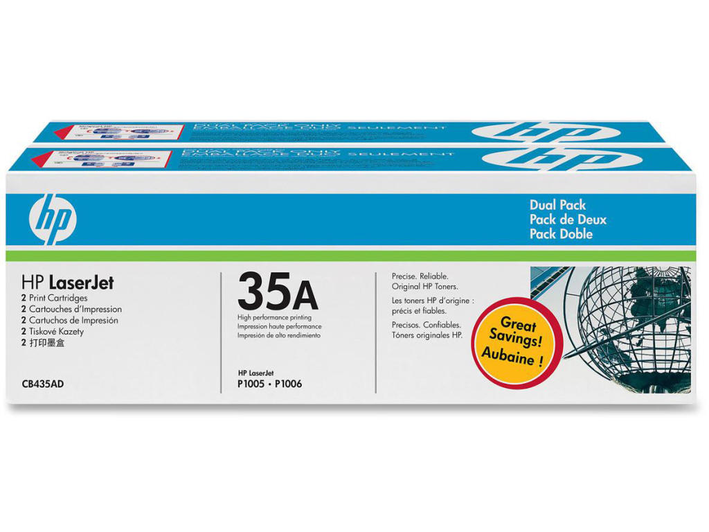 HP 35A DoublePack Black CB435AD