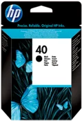 HP 40 Black (42ml) pro DJ 1200C, DSJ 2xx,3xx,4xx (51640A) - originální