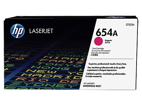 HP 654A tisková kazeta purpurová, CF333A