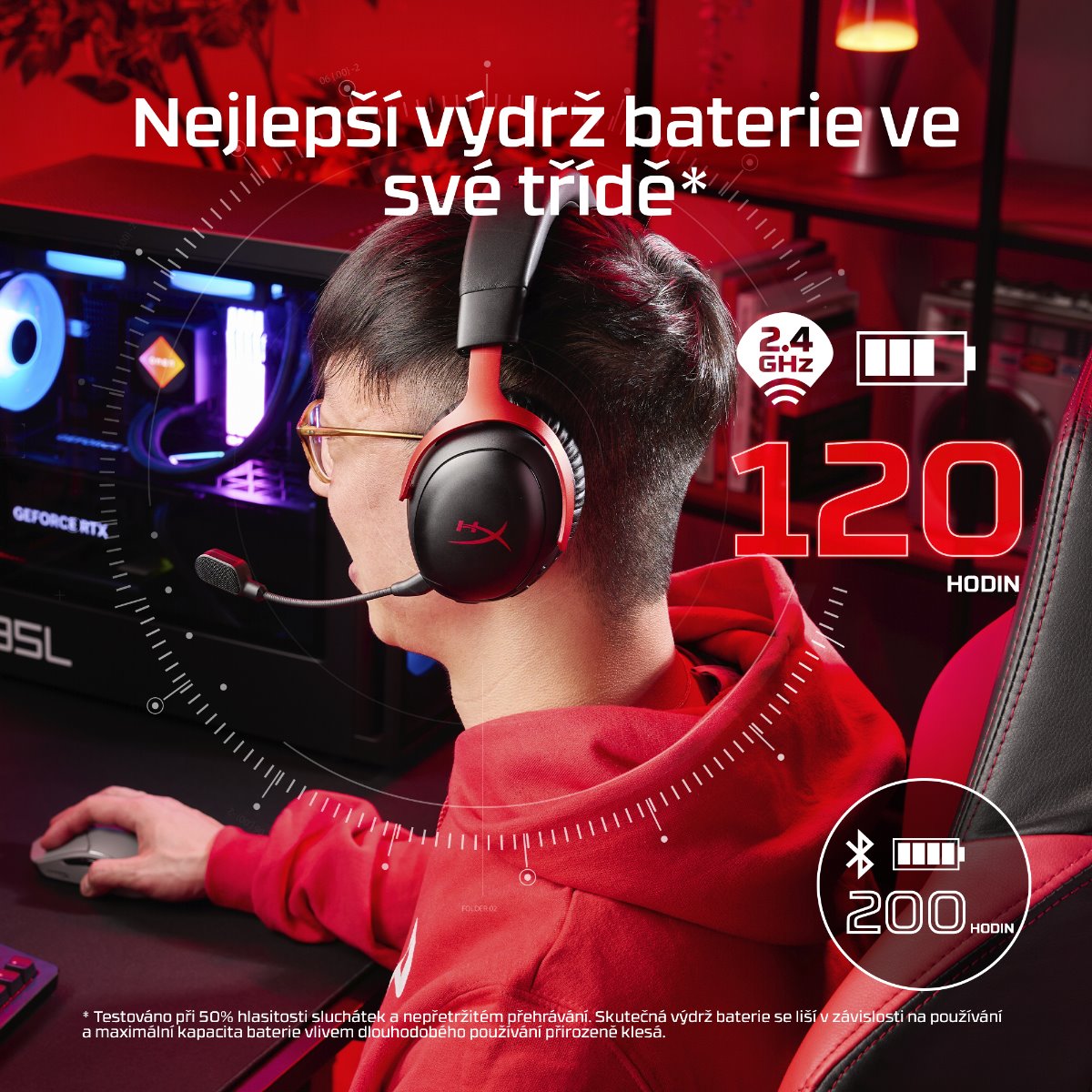 HP HyperX Cloud III S headset černá