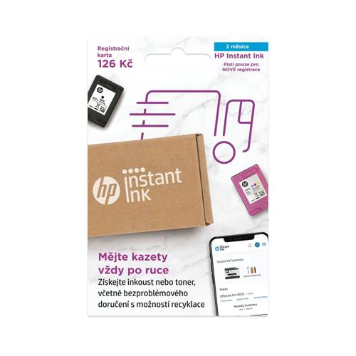 HP Instant Ink - 2 měsíce (registrační karta)