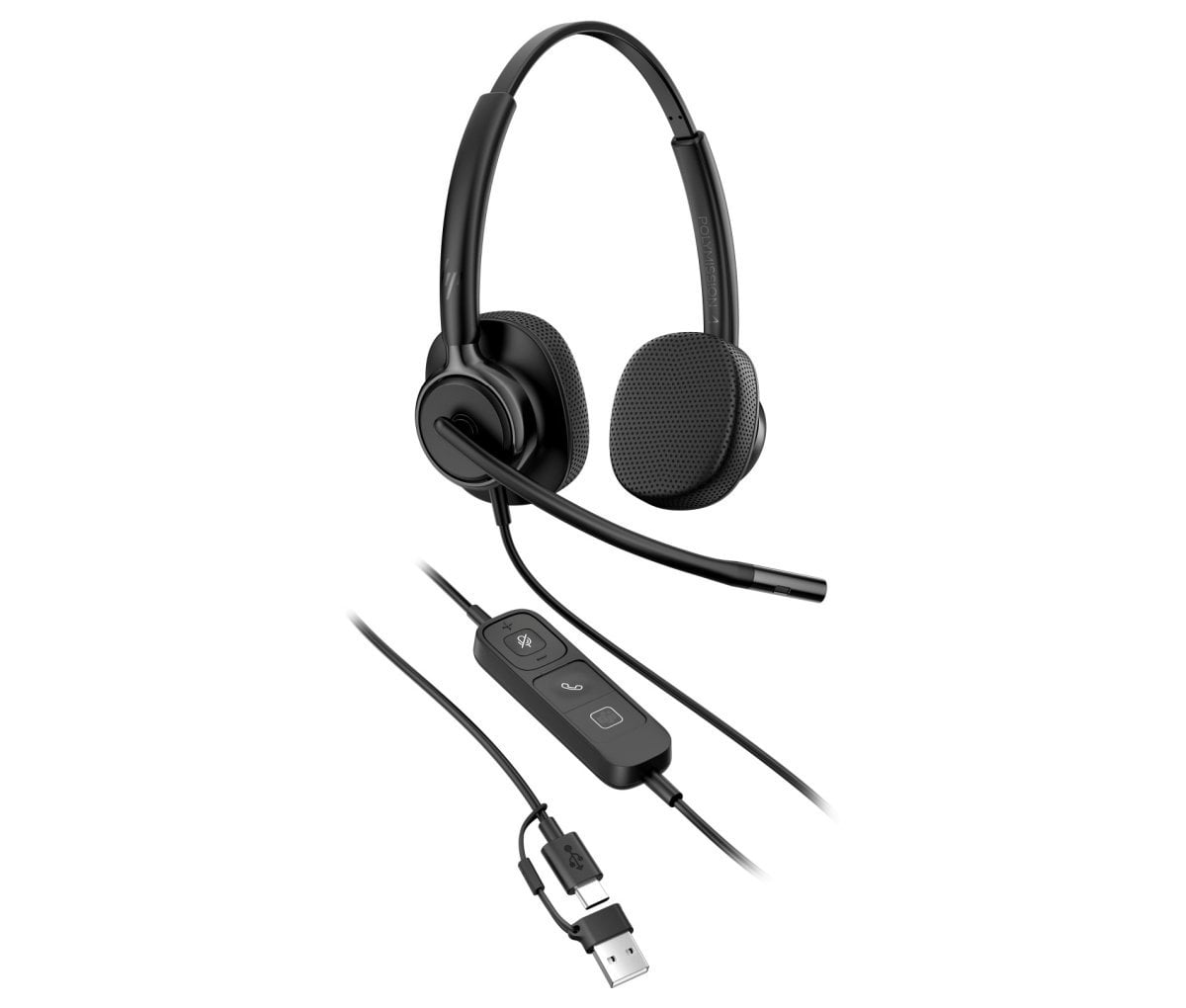HP Poly Mission 425 Stereo USB Wired Headset WW