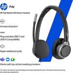 HP Poly Mission 625 Stereo USB káblové slúchadlá WW