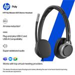 HP Poly Mission 625 Stereo USB Wired Headset WW