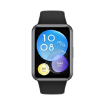 Huawei Watch Fit 2 Active Hlboko matný čierny silikónový remienok