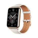 Huawei Watch Fit 2 Classic Moon White + Moon White Leather Strap
