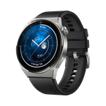 Huawei Watch GT3 Pro 46 mm, Light Titanium Case + Black Fluoroelastomer Strap