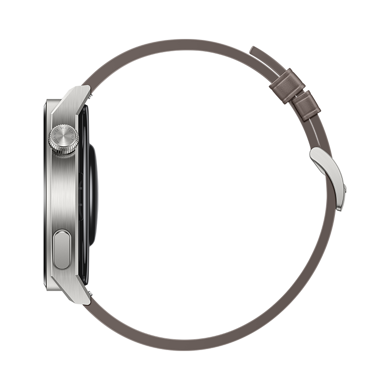Huawei Watch GT3 Pro 46 mm, Light Titanium Case + Gray Leather Strap