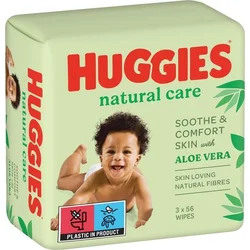 HUGGIES® Natural Care 3 x 56 ks vlhčených obrúskov