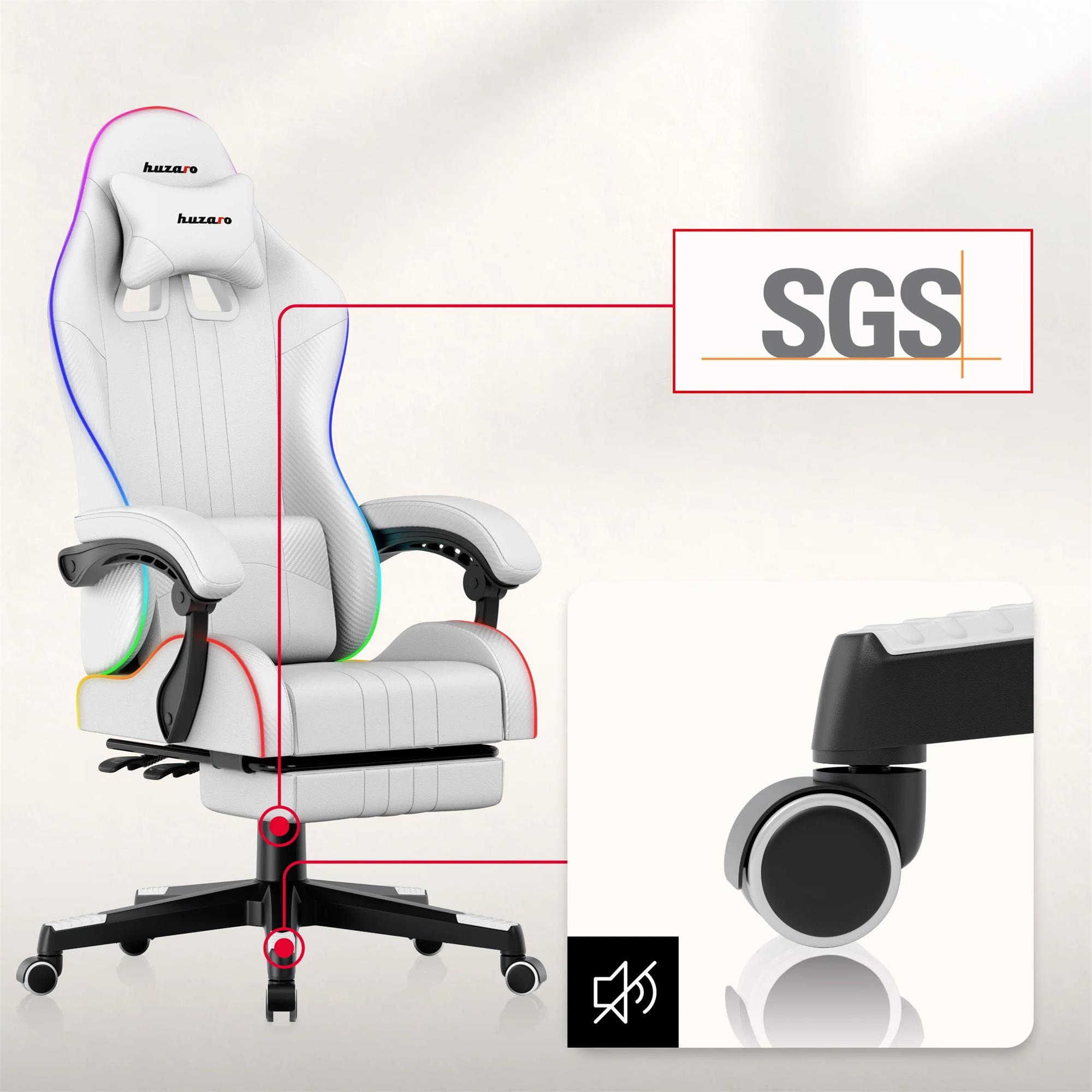 Huzaro Force 4.7 RGB White