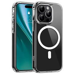 Hybridné TPU puzdro Etteri Mag pre iPhone 15 Pro transparentné