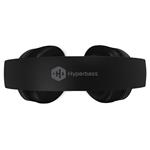 HYPERBASS BASS+ bezdrátová sluchátka s mikrofonem, ČERNÁ