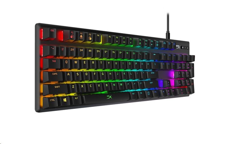 HyperX Alloy Origins Red - americké rozloženie