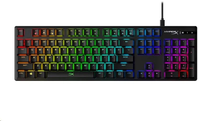 HyperX Alloy Origins Red - americké rozloženie