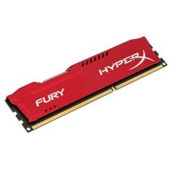 HyperX Fury 4GB 1600MHz DDR3 CL10 (10-10-10-30), červený chladič HX316C10FR/4 - Paměťové moduly