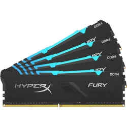 HyperX FURY DDR4 32GB (Kit 4x8GB) 3200MHz CL16 SR x8 RGB HX432C16FB3AK4/32 - Paměťové moduly