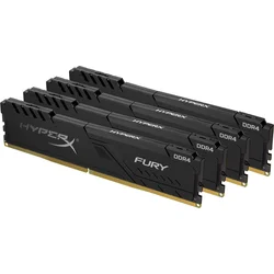 HyperX FURY DDR4 32GB (Kit 4x8GB) 3466MHz CL16 SR x8 černá HX434C16FB3K4/32 - Paměťové moduly