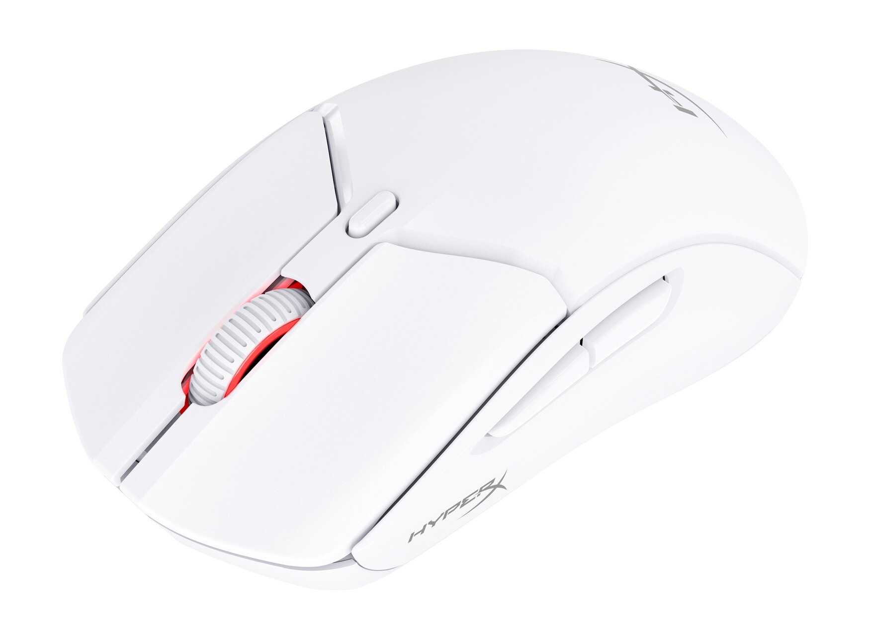 HyperX Pulsefire Haste 2/Herní/Optická/Pro praváky/26 000 DPI/USB+BT/Bílá