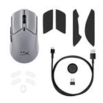 HyperX Pulsefire Haste 2 Pro/Herní/Optická/Pro praváky/26 000 DPI/USB+BT/Šedá