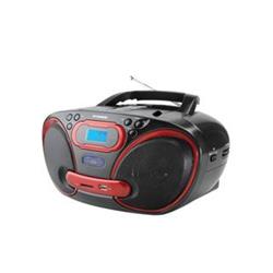 HYUNDAI Přenosný radiomagnetofon TRC101ADRSU3R červený,CD-R/RW,MP3,WMA,  AM/FM, ripování, SD, USB