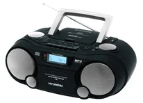 HYUNDAI Přenosný radiomagnetofon TRC802DRSU3, CD-R/RW, MP3, WMA, kazetový přehrávač, digitální AM/FM, SD karty, USB