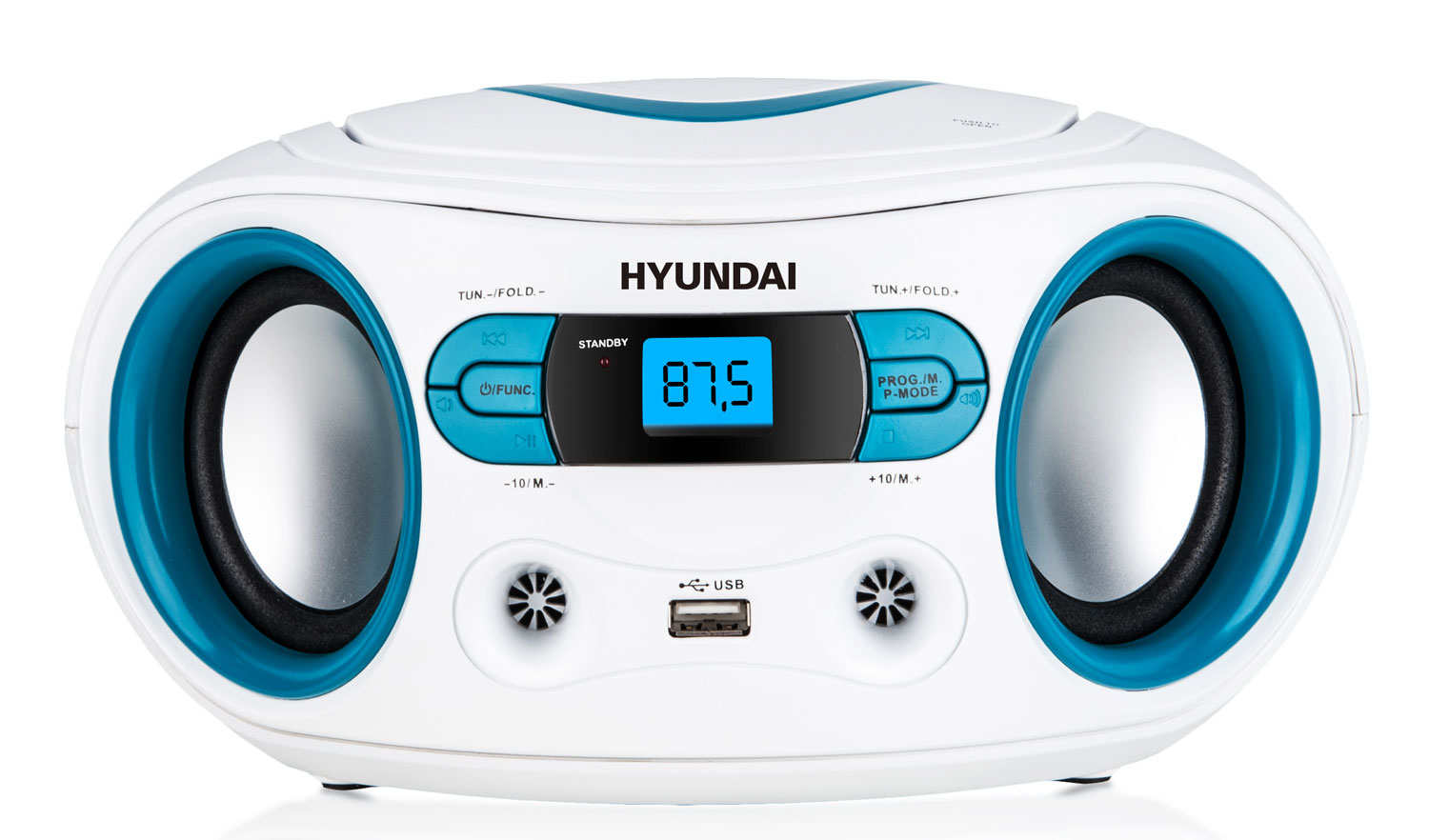 Hyundai TRC 533 AU3WBL Radiopřijímač s CD/MP3/USB, bílá/modrá