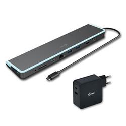 I-TEC USB-C Flat Docking Station with Power Delivery 60W + i-tec Universal Charger 60W